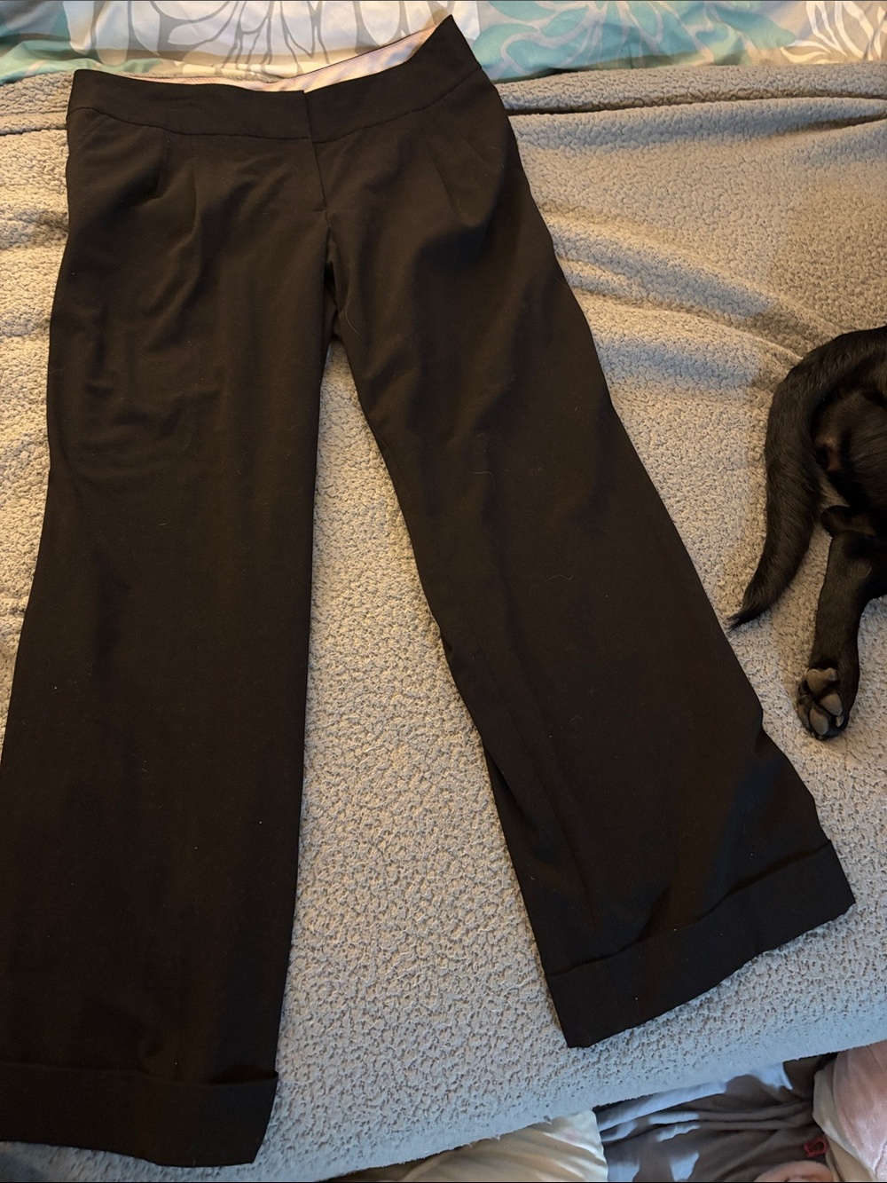 Worthington Black Wide-Leg Dress Pants